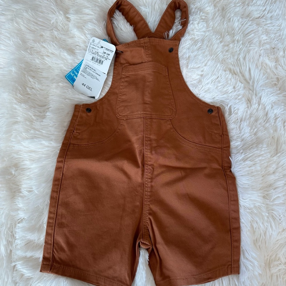 🆕 Cozy Tan Kids Overalls